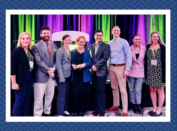 ObesityWeek trainee presenters and their mentors, from left to right: Kathleen Keller, Nick Neuwald, Paige Cunningham, Barbara Rolls, Daisuke Hayashi, Travis Masterson, Nicole Skinner and Jen Savage Williams.